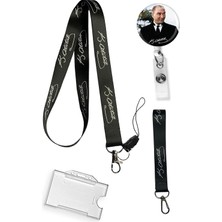 Str Store Atatürk Siyah 4 Lü Set Boyun Ipi Telefon Askısı Anahtarlık Yoyo Yaka Kartlığı