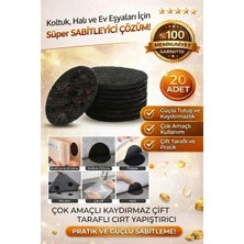 Embays Collection 20 Adet Halı Kaydırmaz, Çok Amaçlı Çift Taraflı Yapıştırıcı, Koltuk Örtüsü Kaydırmaz, Kadırmaz Cırt