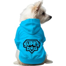 MUJGAN Mpz Pets Kedi ve Köpek Kıyafeti & Elbisesi Mavi Hoodie Super Dog Xl
