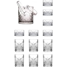 MUJGAN Pasabahce Timeless 15 Parça (Bardak Çerezlik Buz Kabı) Keyif Seti US066100133