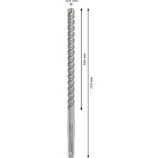MUJGAN Bosch 1x Pro Sds Plus-5x Kırıcı Delici Delme Ucu (Donatılı Beton, Beton, Ø 10,00 Mm, Professional Aksesuar Kırıcı Delici)