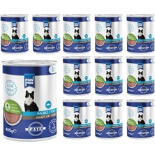 MUJGAN Pawpaw Yetişkin Kedi Balıklı Pate 400 gr x 12 Adet