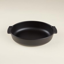 MUJGAN Aryıldız Elissa Oval Fırın Kabı Mat Siyah 31 cm