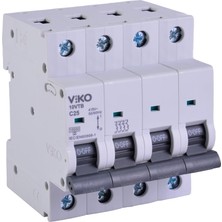 MUJGAN Viko 10VTB-4C25 Otomatik Sigorta 10KA C Tipi 4 Kutup 25A