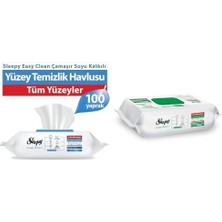 MUJGAN Sleepy Çamaşır Suyu Katkılı 100 Yaprak (2x) + Beyaz Sabun Katkılı 100 Yaprak