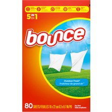 MUJGAN Bounce Kumaş Yumuşak Çarşaflar, Dış Mekan Taze Koku, 80 Ct