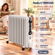 Delonghi Radias  2500 W 12 Dilim Yağlı Radyatör + 1200 W Elektrikli Quartz Isıtıcı