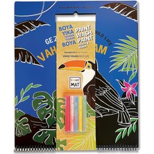 MUJGAN Akad.çocuk-Funny Mat Siyah Miniset Vahşi Yaşamtebeşirli 30X35CM