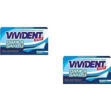 MUJGAN Vivident Xylıt Damla Sakızı Aromalı Şekersiz-Tatlandırıcılı Şerit Sakız 26G (2 Adet)