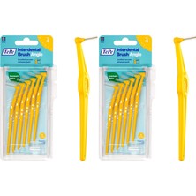 MUJGAN Tepe Angle Saplı Arayüz Fırçası, Sarı, 0.7mm (2 Paketi)