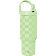 MUJGAN Simple Modern Kids Trek Pivot Termos 0,7 L - Lime Checkmate