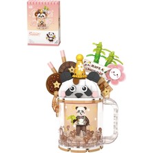 MUJGAN Loz Creative Serisi Panda Figürlü Bardak Modeli 297 Parça Oyuncak Yapım Seti FFLZ-4206