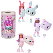 MUJGAN Barbie Cutie Reveal Sevimli Ayıcıklar Chelsea Küçük Bebek ve Aksesuarları, Pelüş Hayvan Kostümü ve Renk Değişimi Dahil 6 Sürpriz Içeren 2. Seri (Stiller Çeşitlilik Gösterebilir), JGH75