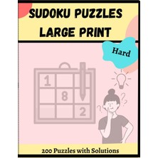 MUJGAN Independently Published 2023 Sudoku Puzzles For Adults: 200 Large Prınt Hard Level Sudoku Puzzles Wıth Solutıons: Fun Activity For All, Easy On Eyes, One Puzzle Per Page, Good For Relaxation