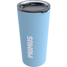 MUJGAN Primus Edelstahlbecher Vacuum Tumbler 600 ml – Termo Bardak Blau