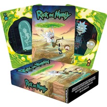 MUJGAN Aquarıus Rick And Morty Oyun Kartları - En Sevdiğiniz Kart Oyunları Için Rick And Morty Temalı Kart Destesi - Resmi Lisanslı Rick And Morty Ürünleri ve Koleksiyon Ürünleri