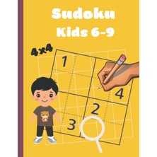 MUJGAN Sudoku Kids: Sudoku For Kids 50 Puzzles 4x4 Size 8.5x 11 Pages 105 Educational Game