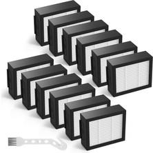 MUJGAN 12 Paket Yedek Hepa Filtre Irobot Roomba Evo, I, E, J Serisi: E5 E6 E7 I1 I3 I4 I5 I6 I7 I8 J7 ve All Plus Sürüm Robotik Süpürgeler (Değil Fot J7+)