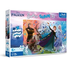 MUJGAN Trefl 50022 160 Xl Super Shape Çılgın Şekiller, Büyük Parçalar, Renkli Yapbozlar, Masal Karakterleri, 6 Yaş ve Üzeri Çocuklar Için Eğlenceli, Frozen Dünyasını Keşfedin
