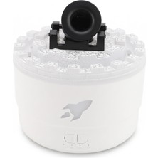 MUJGAN Cannon Aromatik Nemlendiriciler, USB Kokusu Difüzör Esansiyel Yağı, 7 Renk LED Volkanik Nemlendiriciler Difüzör, Serin Sis Hava Nemlendiricisi, Ev Odası Için (Beyaz)