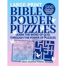 MUJGAN Bible Power Puzzles: 500 Scripture-Inspired Games--Learn The Word Of God Through The Power Of Puzzles! (Large Print)