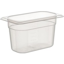 MUJGAN 1/9 Dikdörtgen Pp Gastronom Küvet Gövde 176X108X100