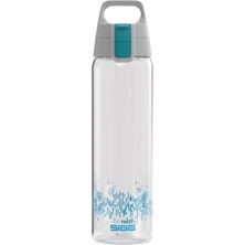 MUJGAN Sıgg Total Clear One Myplanet Trinkflasche, Bpa-Freie Und Auslaufsichere Trinkflasche, Bruchfeste Sport Trinkflasche Aus Tritan Mit Fruchtfilter