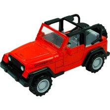 MUJGAN Vardem Kutulu Çek Bırak 1:64 Metal Araç Jeep 1821B-1 Kırmızı