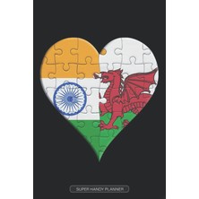 MUJGAN Planner: Indian Welsh Flag United Heart Jigsaw Puzzle Flags Of India Wales