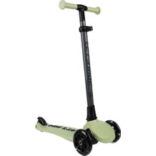 MUJGAN Let's Be Child Let's Ride 3 Tekerlekli Katlanabilir Işıklı Scooter Yeşil