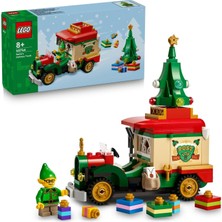 MUJGAN LEGO Noel Baba’nın Dağıtım Kamyonu 40746 – 8 Yaş ve Üzeri Çocuklar Için Yılbaşı Hediyeleri, Elf Minifigürü ve Aracın Üstüne Takılabilen Mini LEGO Yılbaşı Ağacı Içeren Oyuncak Yapım Seti (224 Parça)