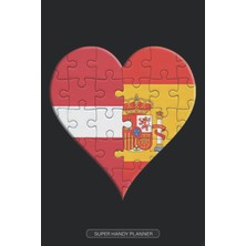 MUJGAN Planner: Latvian Spanish Flag United Heart Jigsaw Puzzle Flags Of Latvia Spain