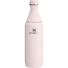 MUJGAN Stanley All Day Slim Soğuk Su Şişesi Termosu, 0.60 Litre, Pembe Kuvars (Rose Quartz)