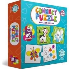 MUJGAN Circle Toys Connect Puzzle Bağlantı Kurma Oyunu Eşleştirme Kartları