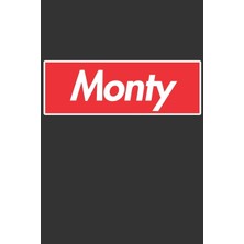 MUJGAN Monty: Monty Planner Calendar Notebook Journal, Personal Named Firstname Or Surname For Someone Called Monty For Christmas Or Birthdays This Makes The Perfect Personolised Custom Name Gift For Monty