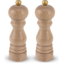 MUJGAN Peugeot 2/23386 Paris Karabiber ve Tuz Değirmeni Ahşap, Doğal, 5,7 x 5,7 x 18 cm