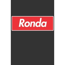 MUJGAN Ronda: Ronda Planner Calendar Notebook Journal, Personal Named Firstname Or Surname For Someone Called Ronda For Christmas Or Birthdays This Makes The Perfect Personolised Custom Name Gift For Ronda