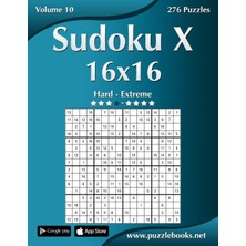 MUJGAN Sudoku x 16X16 - Hard To Extreme - Volume 10 - 276 Puzzles