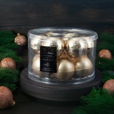 MUJGAN Koopman New Year 12 Parça Yılbaşı Topu Gold 50 mm