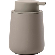 MUJGAN Zone Denmark Nova One Banyo Için Sabunluk, Seramik Sabunluk, El Sabunu/sıvı Sabun Için, Çap 8 Cm, Yükseklik 11,5 Cm, Kapasite 250 Ml, Boz Kahverengi