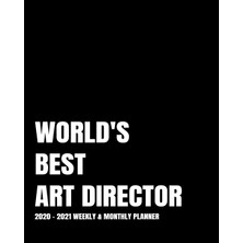 MUJGAN World's Best Art Dırector Planner: 2-Year 2020- 2021 Productivity Journal Daily / Weekly Monthly Dated Calendar Year Goal Setting Planner Organizer ... Inch Paperback Notebook ) Christmas Gift Idea