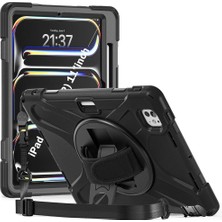 MUJGAN Undeplus iPad Pro 11INÇ M4/m5 ile Uyumlu Kılıf Defender Askılı Zırhlı Tank Case 2024/2025