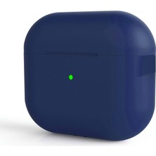 MUJGAN Zore Apple ile Uyumlu Airpods Pro 2 Standart Silikon Kılıf Lacivert