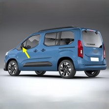 MUJGAN Sol Dış Dikiz Ayna Camı Isıtmalı 155254248 Fiat Doblo ile Uyumlu 2024-2028