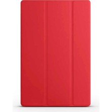 MUJGAN Constraın (1511) Kırmızı 10.5 SM-X200 (2021) Zore Smart Cover Standlı 1-1 Kılıf-Kırmızı Galaxy Tab A8 ile Uyumlu