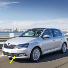 MUJGAN Ön Tampon Orta Izgara Sol Parçası 6V0853665 Skoda Fabia 3 ile Uyumlu 2015-2018