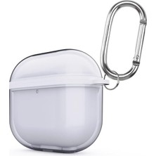 MUJGAN Zore Apple ile Uyumlu Airpods 4 Zore Airbag 42 Askı Aparatlı Kulaklık Kılıfı Beyaz