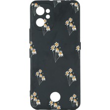 MUJGAN S19 Max Pro ile Uyumlu Baskılı Kamera Korumalı Siyah Silikon Kılıf