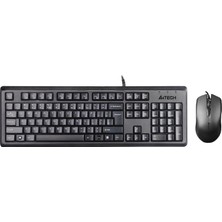 MUJGAN A4 Tech KR-9276 Q USB Türkçe Fn-Multimedya Klavye+ Optik Mouse Set