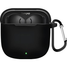 MUJGAN Rongep Huawei Freebuds Se 3 Için Kulaklık Kılıfı Darbelere ve Çizilmeye Karşı Kasa Koruyucu Freebuds Se3 Kılıfı Tam Koruma Sağlayan Extra Kalın Yapılı Taşıma Askılı Freebuds Se 3 Koruma (Siyah)